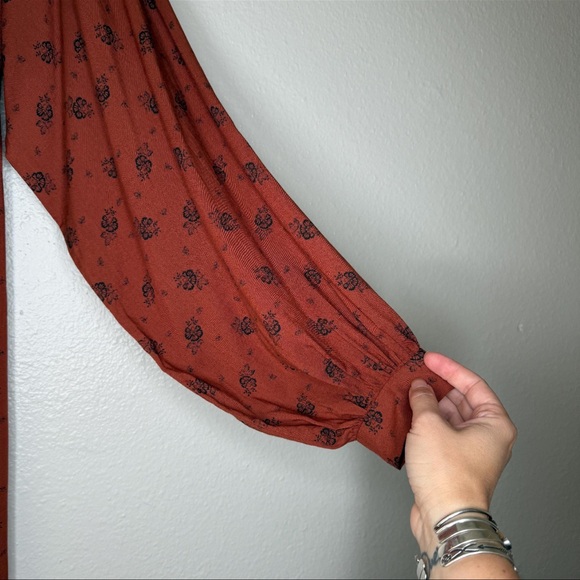 RARE Vintage 70s Floral Maternity Dress 🌸 authentic true bohemian vintage - Picture 5 of 10